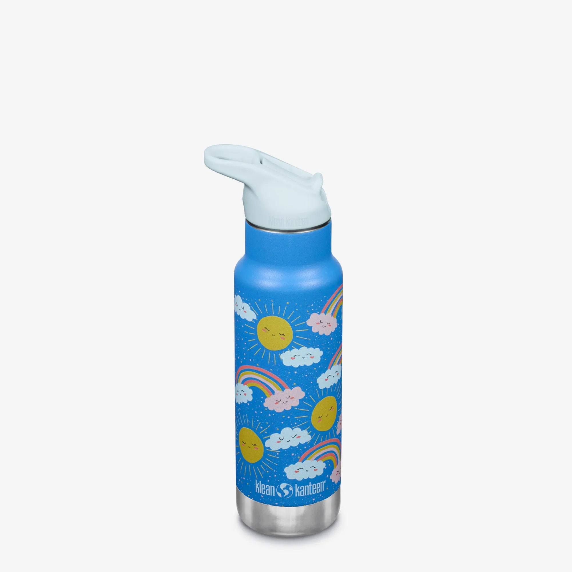 12 oz Classic Kid's Insulated Water Bottle with Flip Seal Sport Cap and Straw