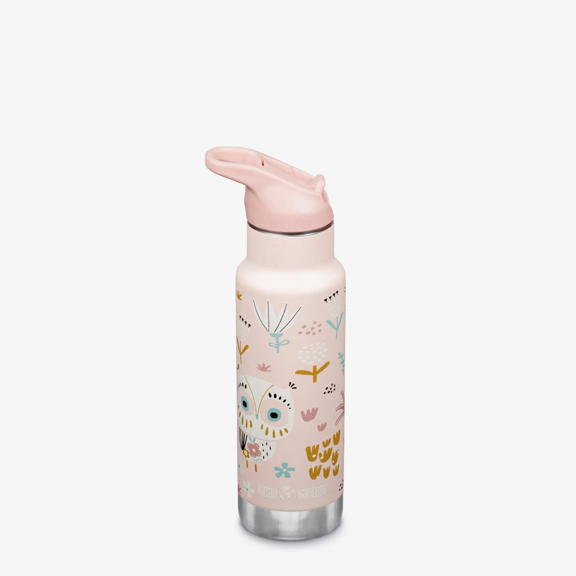 12 oz Classic Kid's Insulated Water Bottle with Flip Seal Sport Cap and Straw