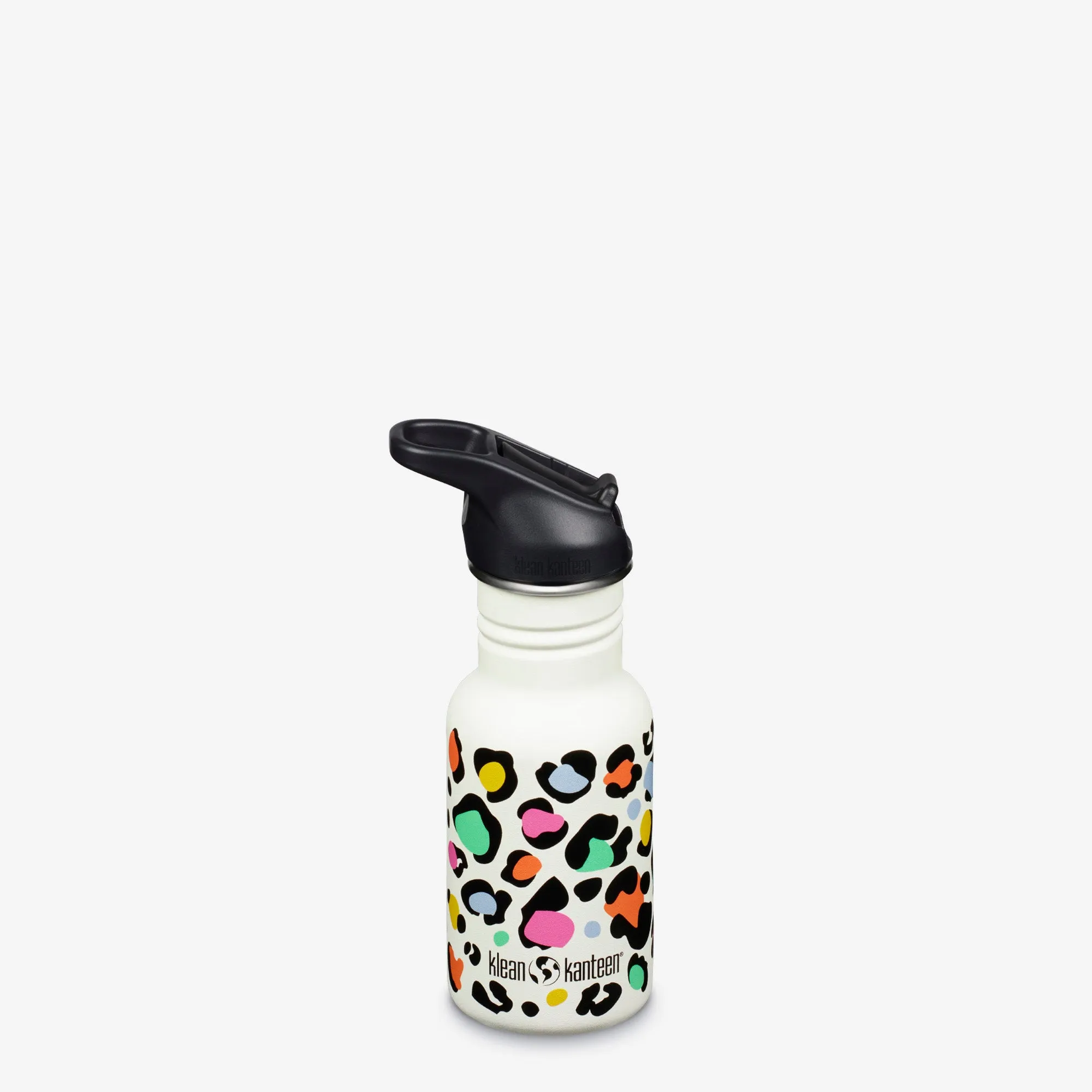 12 oz Classic Kid's Water Bottle with Flip Seal Sport Cap and Straw