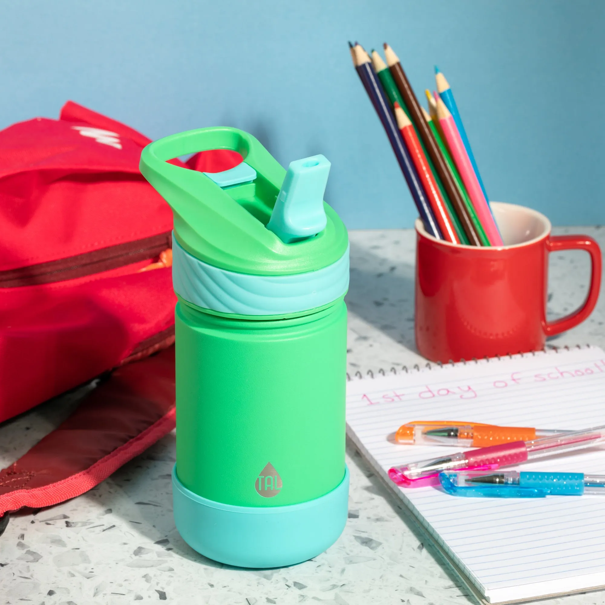 14oz Ranger Flip  green and blue (pack of 6)