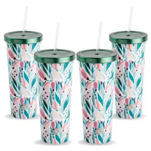 24oz Fashion Tumbler Tropical (pack of 4)