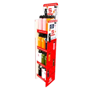 32 oz Insulated Stainless-Steel Printed Bottle Assortment Floor Display - 24 Pieces Per Retail Ready Display 88493