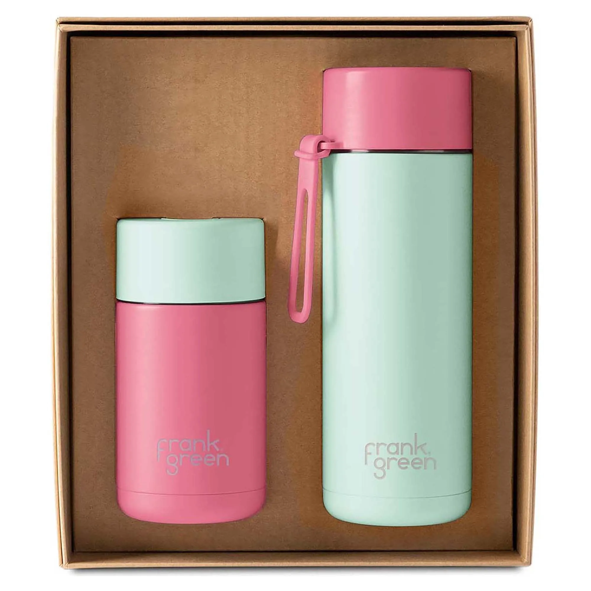 355ml/595ml Essentials Flip Straw Lid Small Gift Set