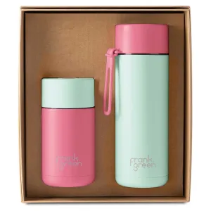 355ml/595ml Essentials Flip Straw Lid Small Gift Set