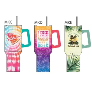 40 oz Stainless-Steel Insulated Printed Cup South Carolina - 6 Pieces Per Retail Ready Display 41688