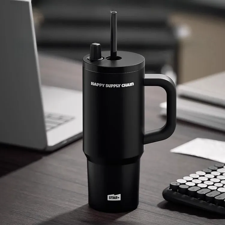 710ml STAR  Insulated Tumbler with Ceramic Coating – Leakproof, Portable, & Durable for Office and Travel