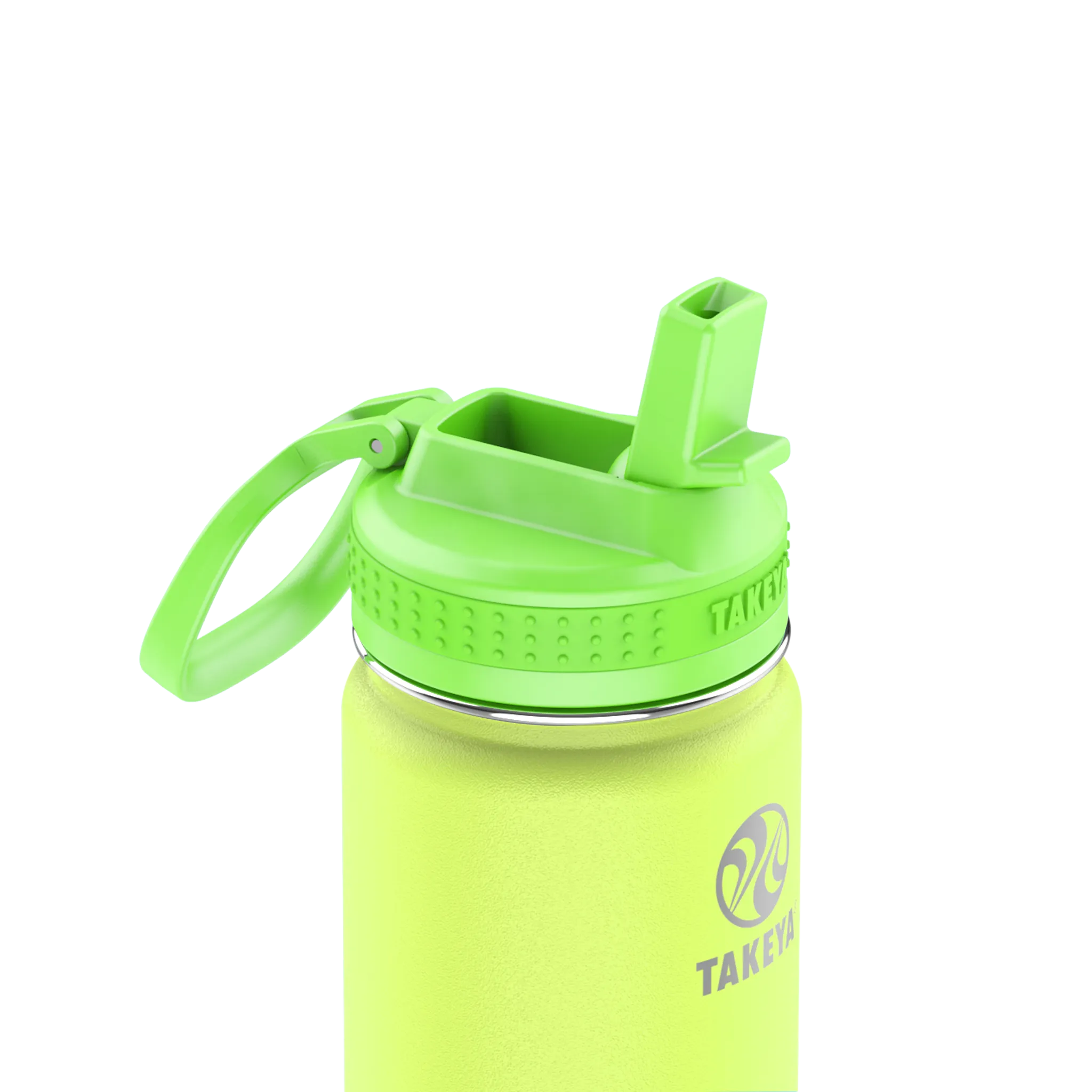 Actives Kids Glow In The Dark Water Bottle With Straw Lid