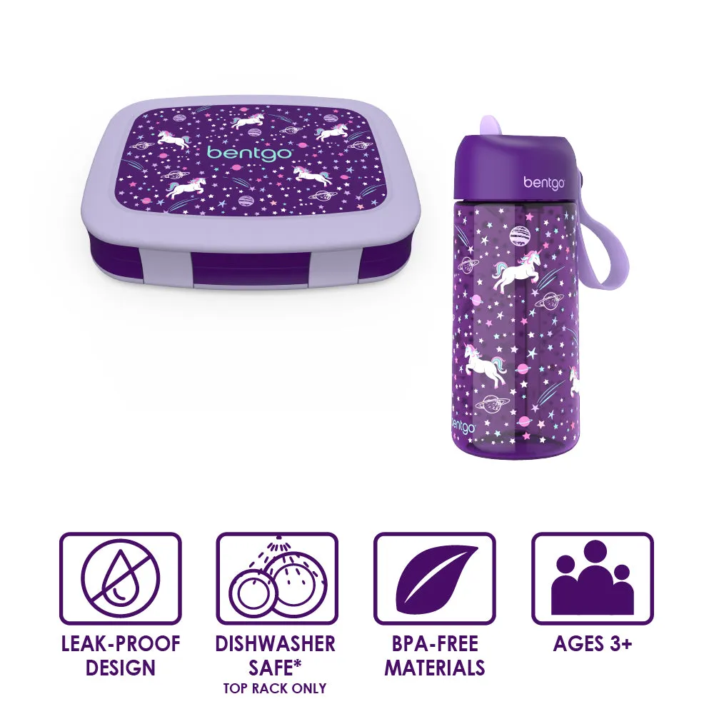 Bentgo Kids Prints Lunch Box & Water Bottle