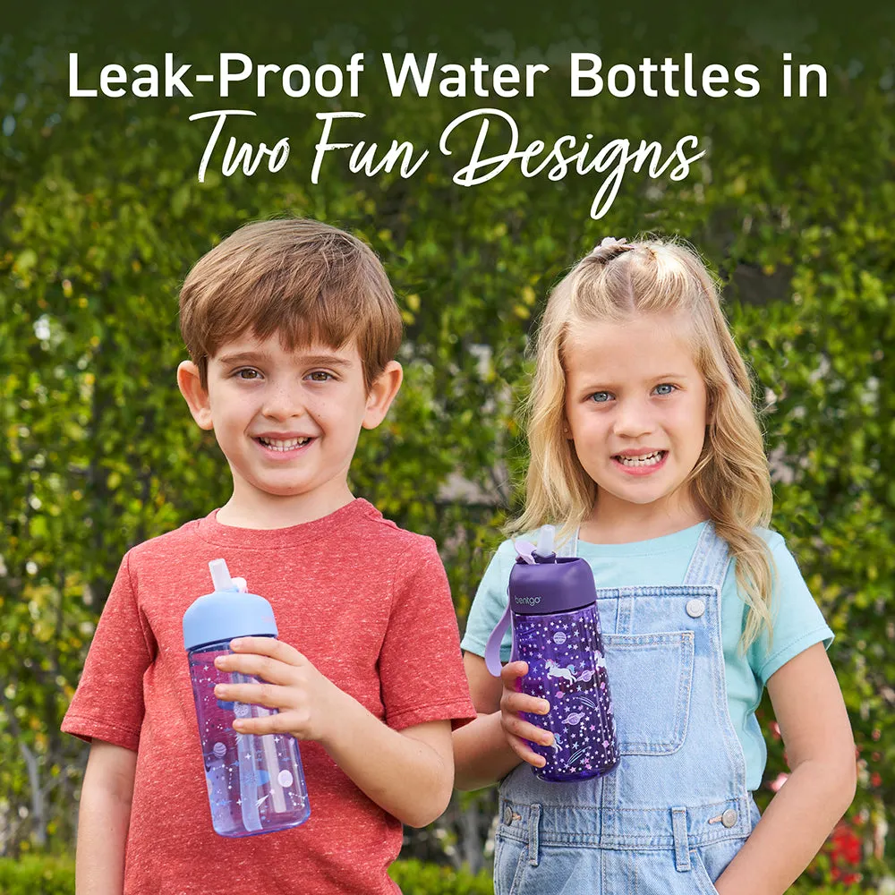 Bentgo Kids Prints Water Bottle (2-Pack)