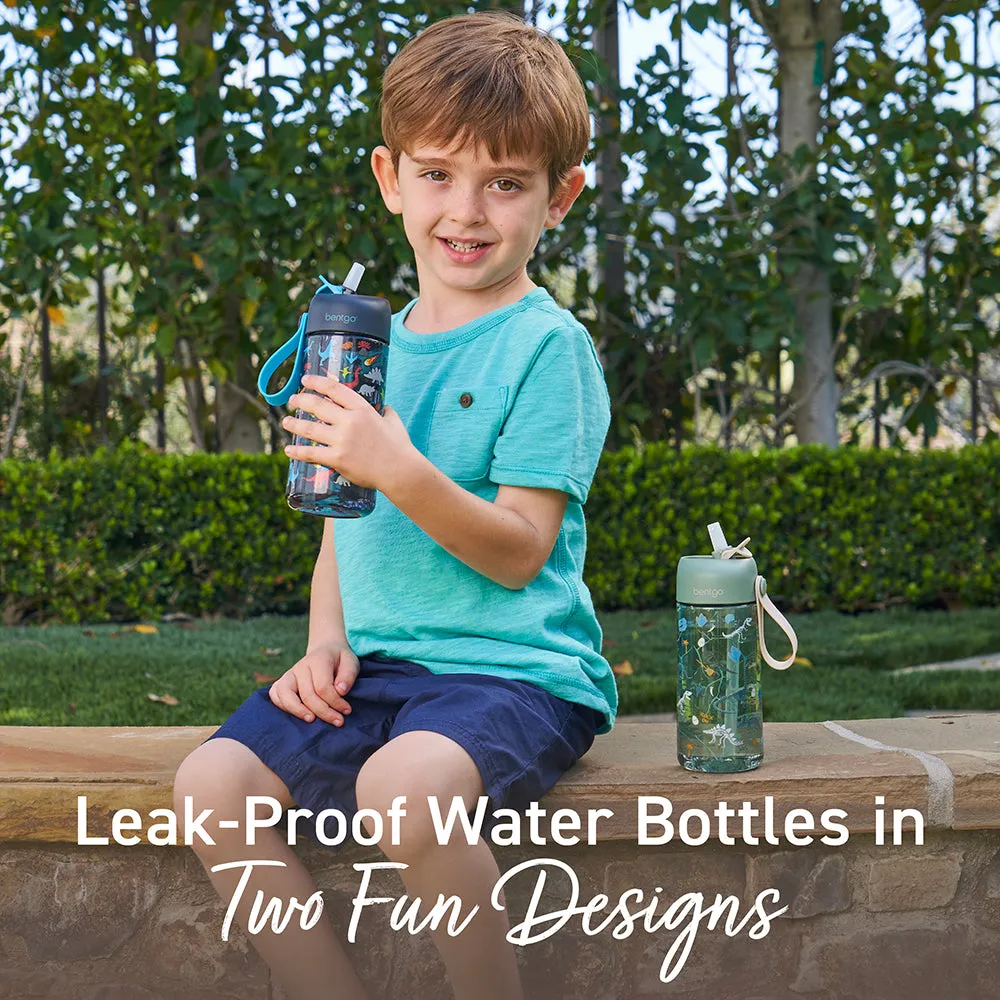 Bentgo Kids Prints Water Bottle (2-Pack)