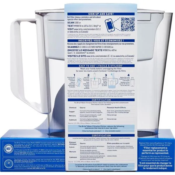 Brita SOHO White 5 cup Water Pitcher