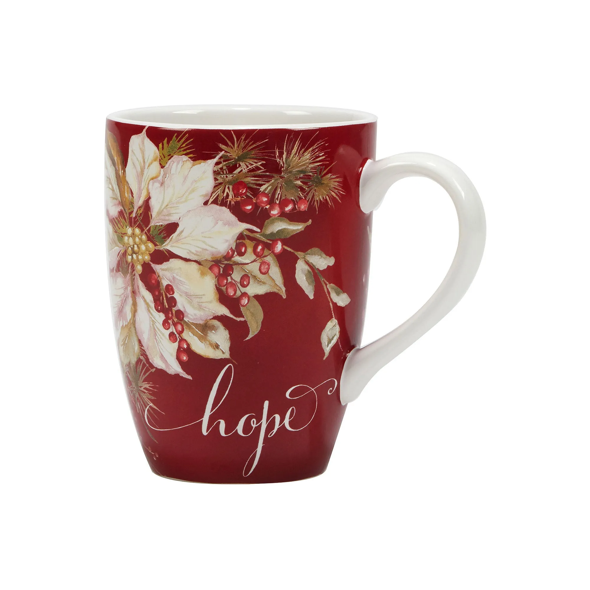 Certified International Winters Joy 4-Pc. Coffee Mug 36902SET4 - RED ONE SIZE