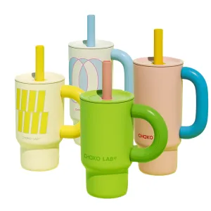 Chako Lab High-Capacity Insulated Kettle with Straw, Leak-Proof Lid, and Handle Water Bottle- 900 & 1140ML