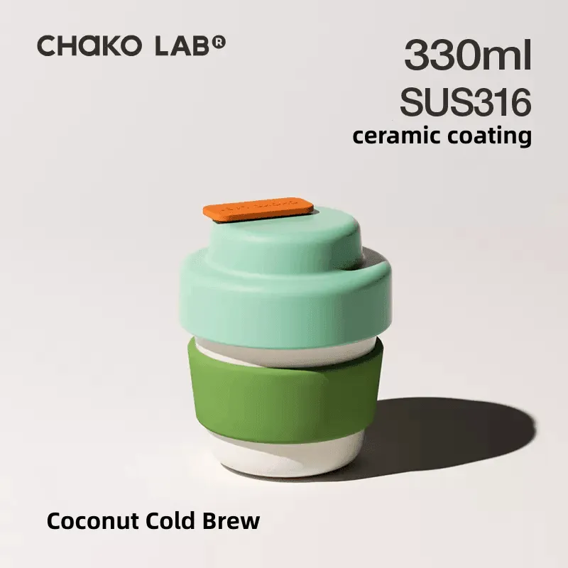 Chako Lab Kettle Ceramic Insulated Caffee Mug Water Bottle