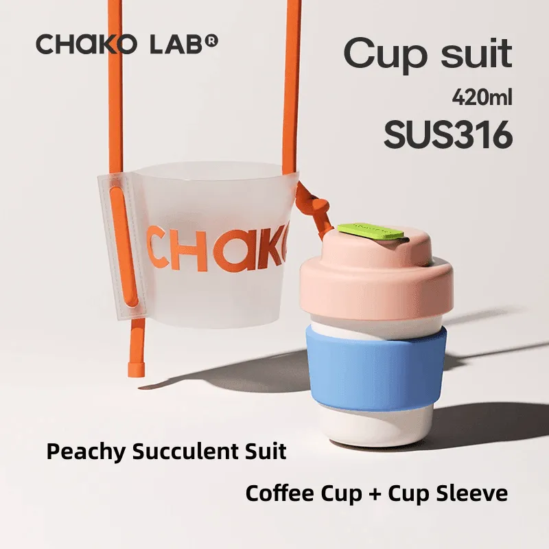 Chako Lab Kettle Ceramic Insulated Caffee Mug Water Bottle