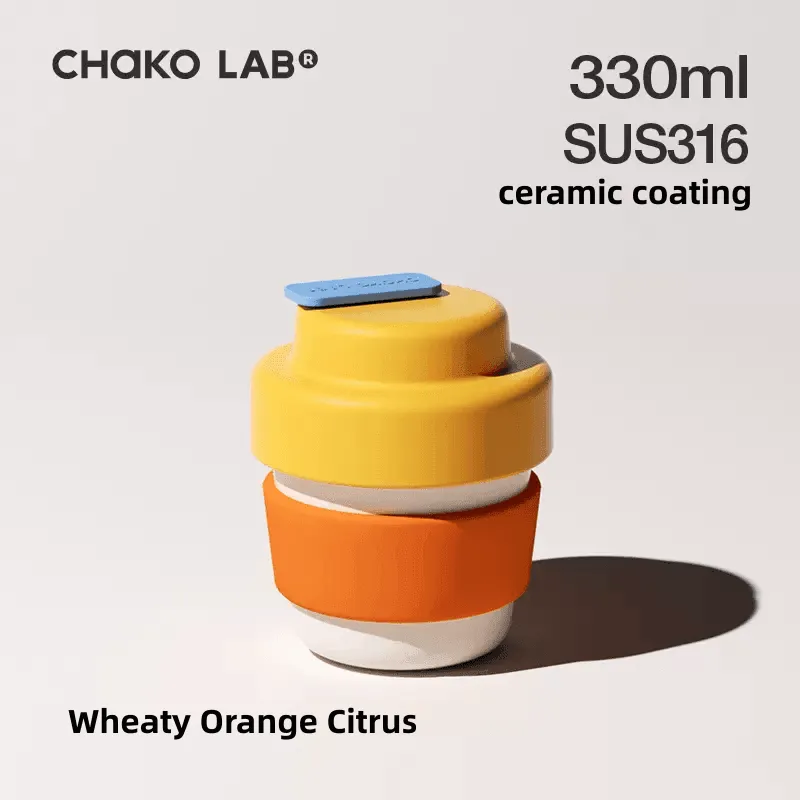 Chako Lab Kettle Ceramic Insulated Caffee Mug Water Bottle