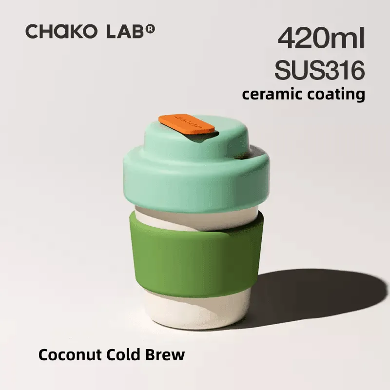 Chako Lab Kettle Ceramic Insulated Caffee Mug Water Bottle