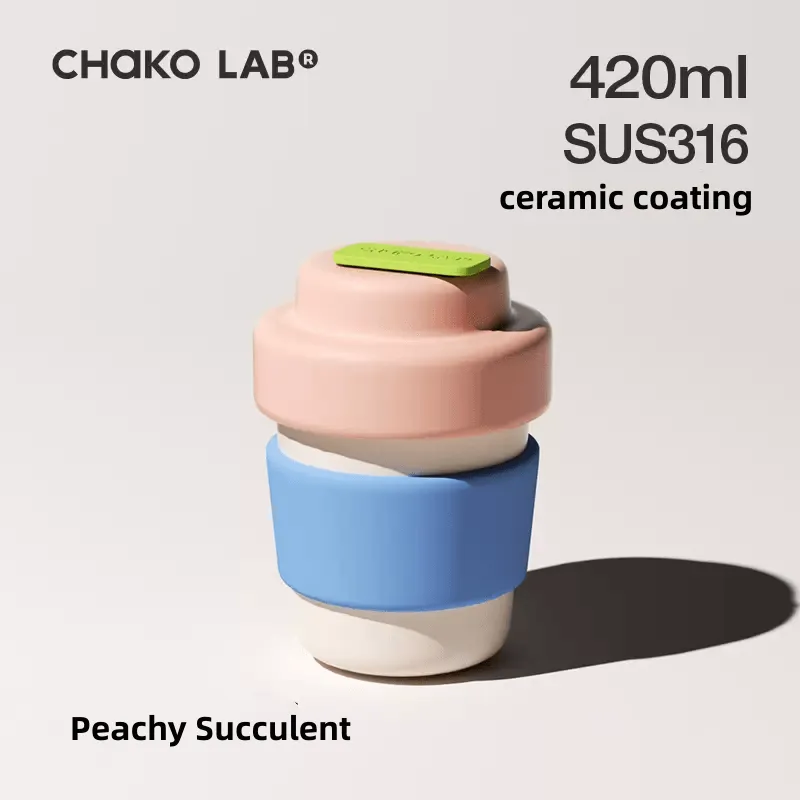 Chako Lab Kettle Ceramic Insulated Caffee Mug Water Bottle