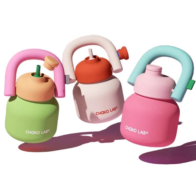 Chako Lab LinLin Kettle - 1000ml Colorful Stainless Steel Insulated Bottle | Dual Drink Mode | Portable & Fashionable Design