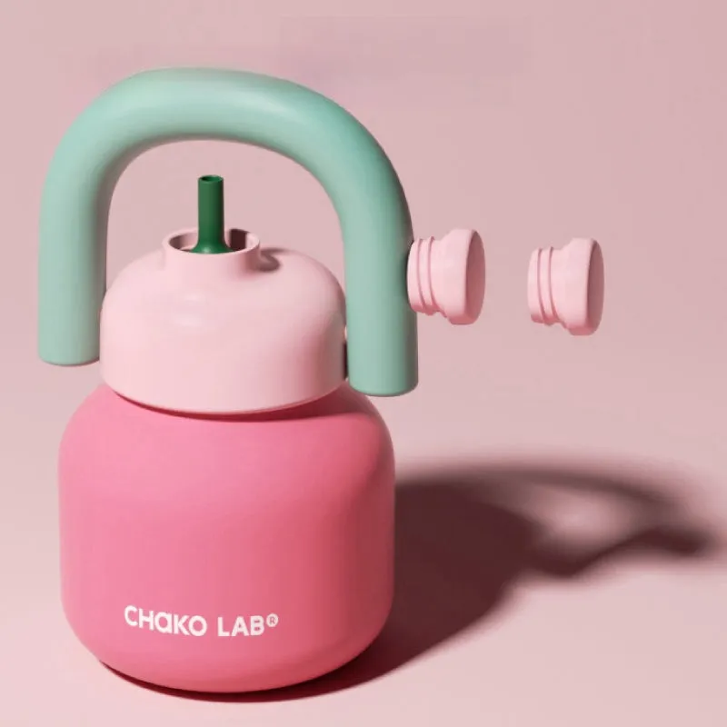 Chako Lab LinLin Kettle - 1000ml Colorful Stainless Steel Insulated Bottle | Dual Drink Mode | Portable & Fashionable Design