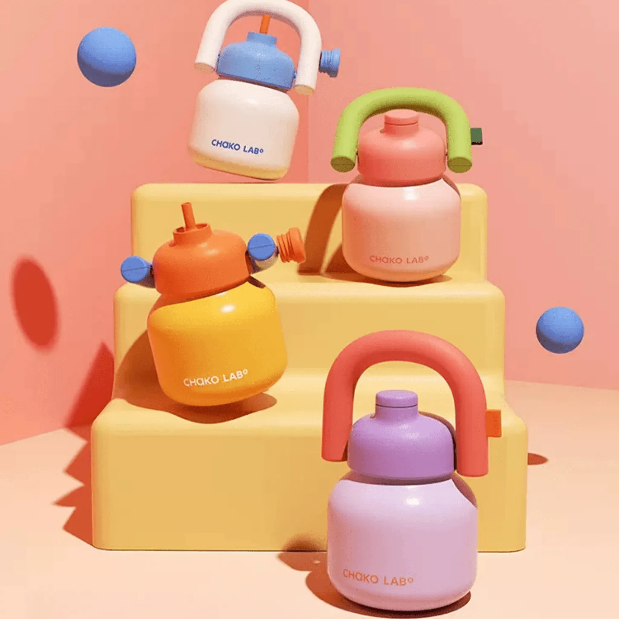 CHAKOLAB 1000ML LinLin Thermal and Cold Insulation Water Bottle - Portable Straw Bottle