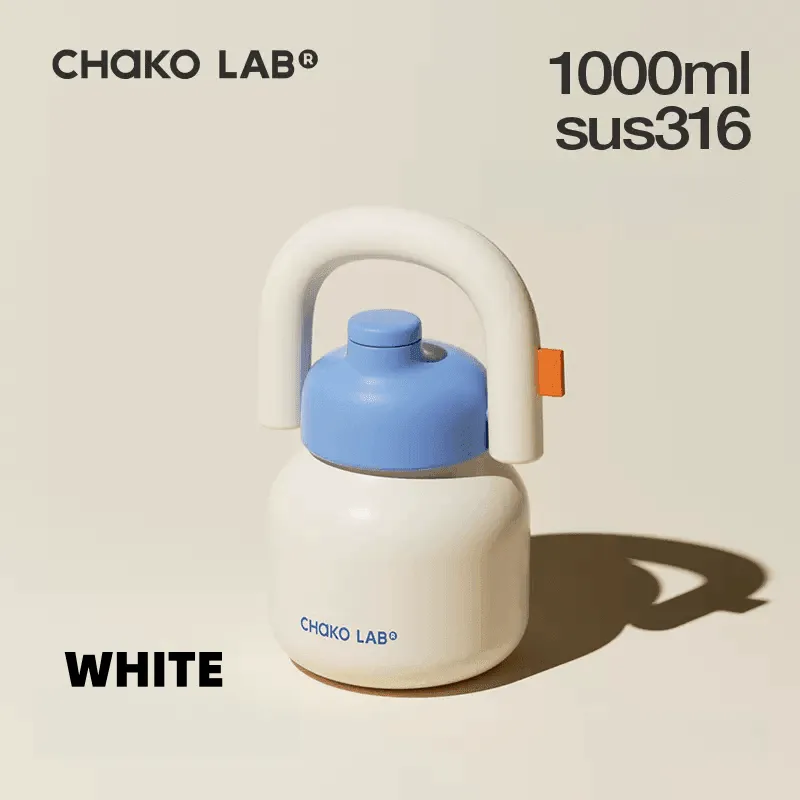 CHAKOLAB 1000ML LinLin Thermal and Cold Insulation Water Bottle - Portable Straw Bottle