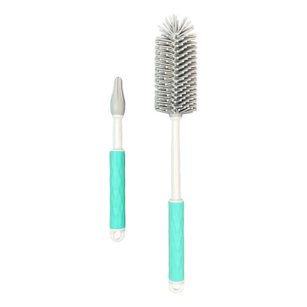 Cherub Baby Silicone Baby Bottle, Pouch And Teat Brush Set