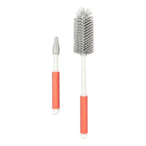 Cherub Baby Silicone Baby Bottle, Pouch And Teat Brush Set