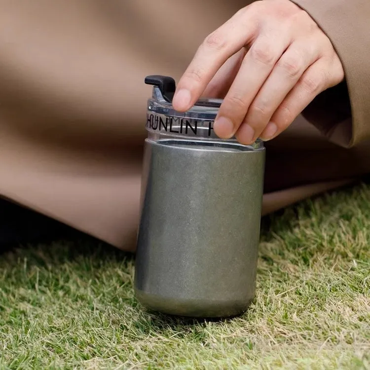 CHUN LIN Premium MENGRUI Insulated Mug – Leak-Proof, BPA-Free Stainless Steel Cup with Silicone Stopper for Hot & Cold Beverages (260/330ml)