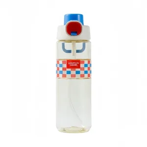 CHUNLIN BAIRUI 700ML Leak-Proof Tritan Water Bottle with Flip Lock, Dual Drinking Modes, and Customizable Candy Accessories – Summer Red, Berry Pink, Green Grape