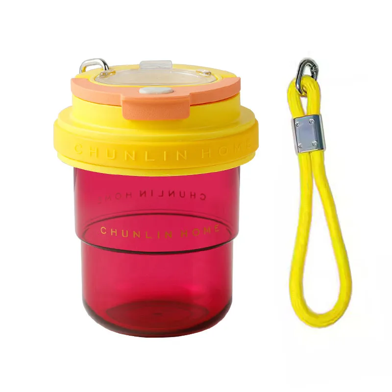 CHUNLIN HOME LELE 530ml Tea Infuser Water Bottle - Detachable Strainer, BPA-Free Tritan, Inverted Brewing, 3 Color-Block Designs
