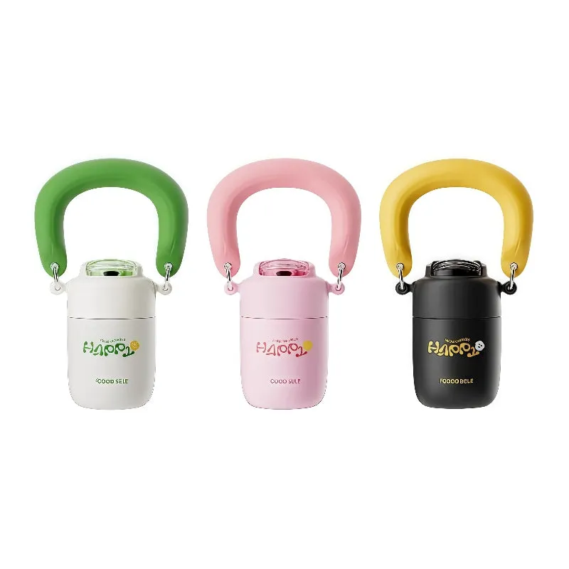 Cocosmile Cloud Handle Vacuum Insulated Stainless Steel Tumbler with Leak-Proof Straw - 350mL, 316 Stainless Steel, Summer Hydration Essentials