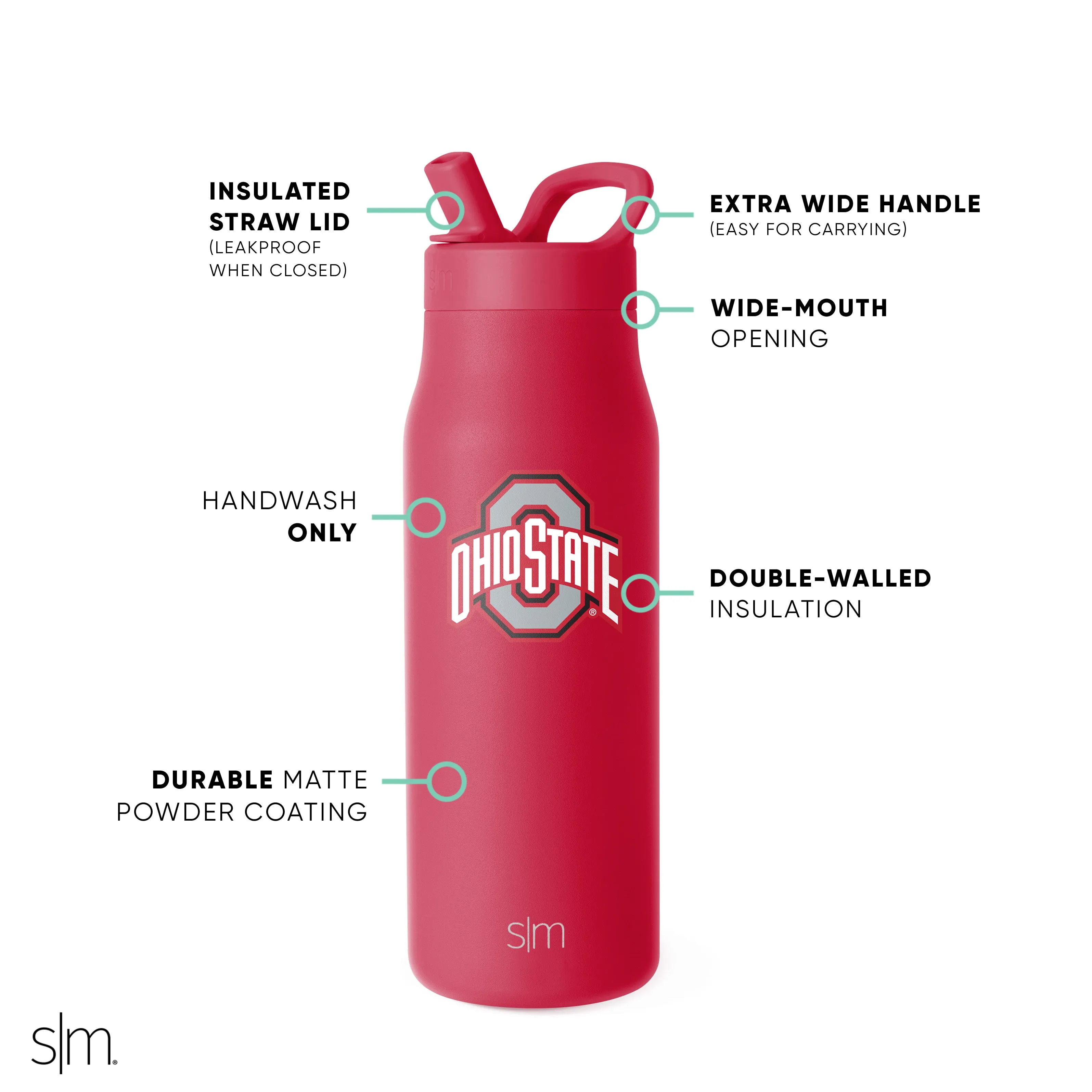 Collegiate Mesa with Manual Straw Lid
