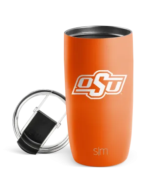 Collegiate Voyager Tumbler with Clear Flip Lid & Straw