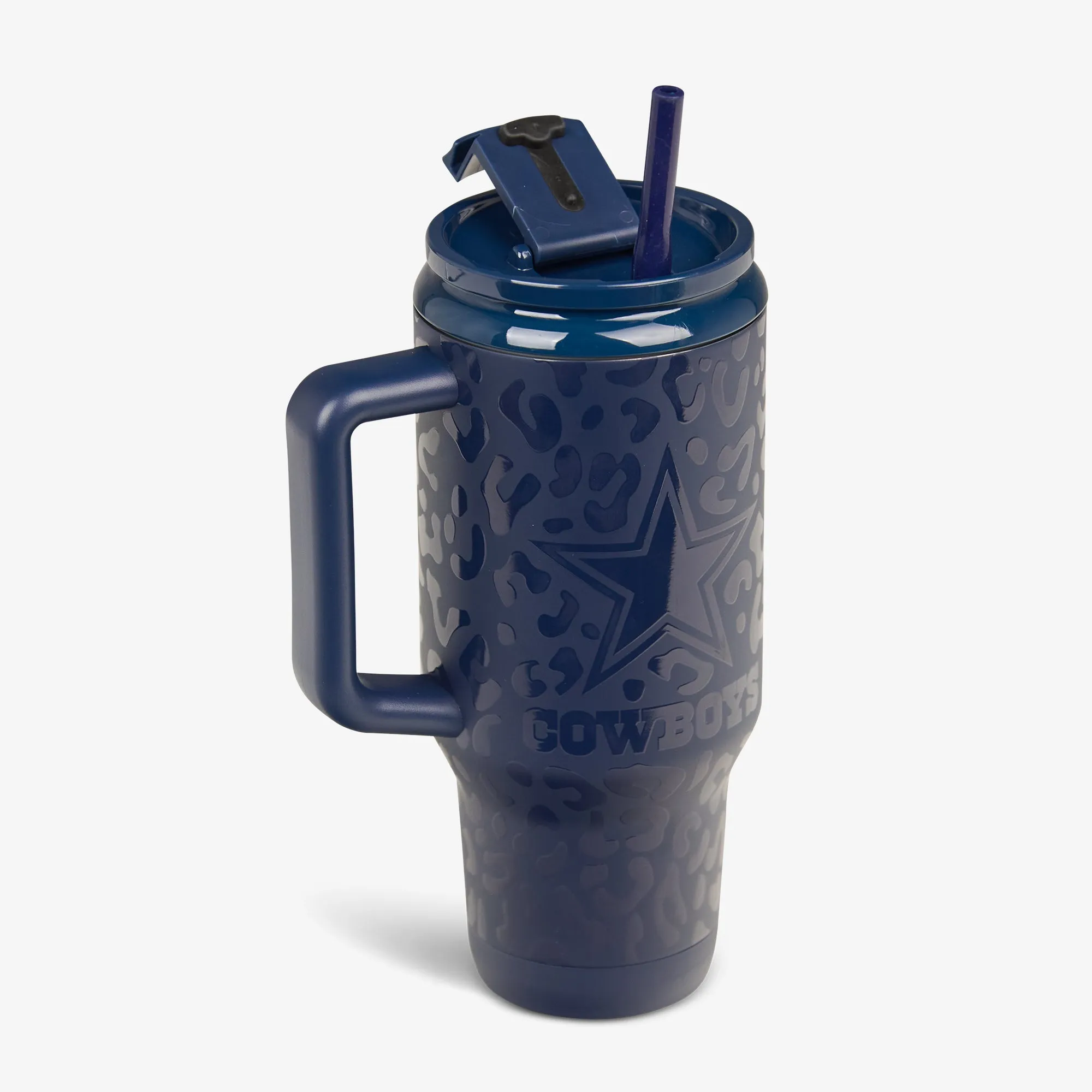 Dallas Cowboys 32 Oz Leopard Flip 'n' Sip Travel Mug