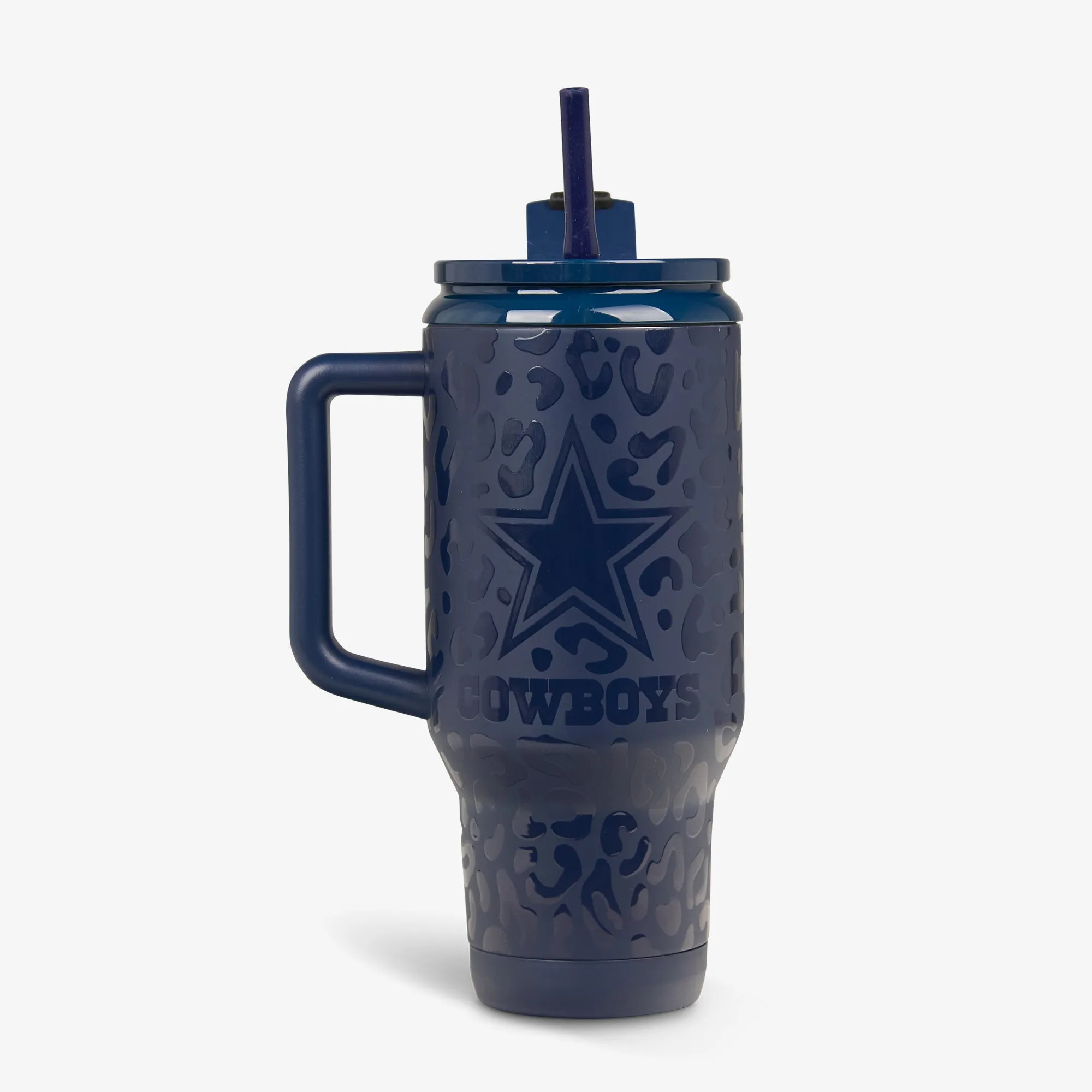 Dallas Cowboys 32 Oz Leopard Flip 'n' Sip Travel Mug