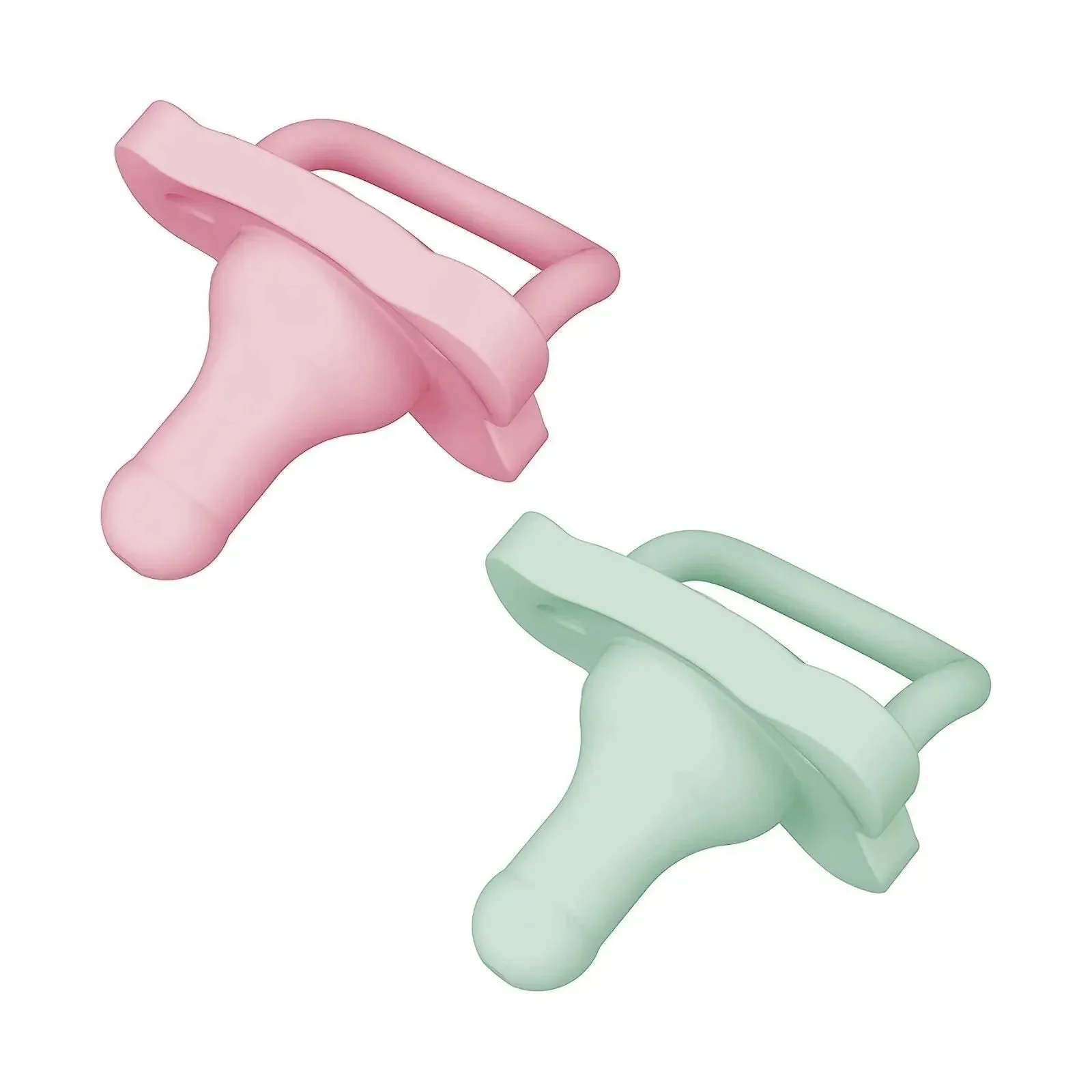 Dr. Brown's One Piece Silicone Soother 0  months Pack of 2 - Pink