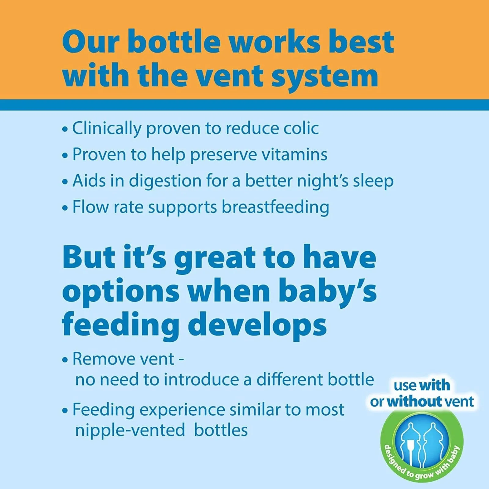 Dr. Brown's Options  Anti-Colic Wide Neck Baby Bottle 270 ml Pack of 2