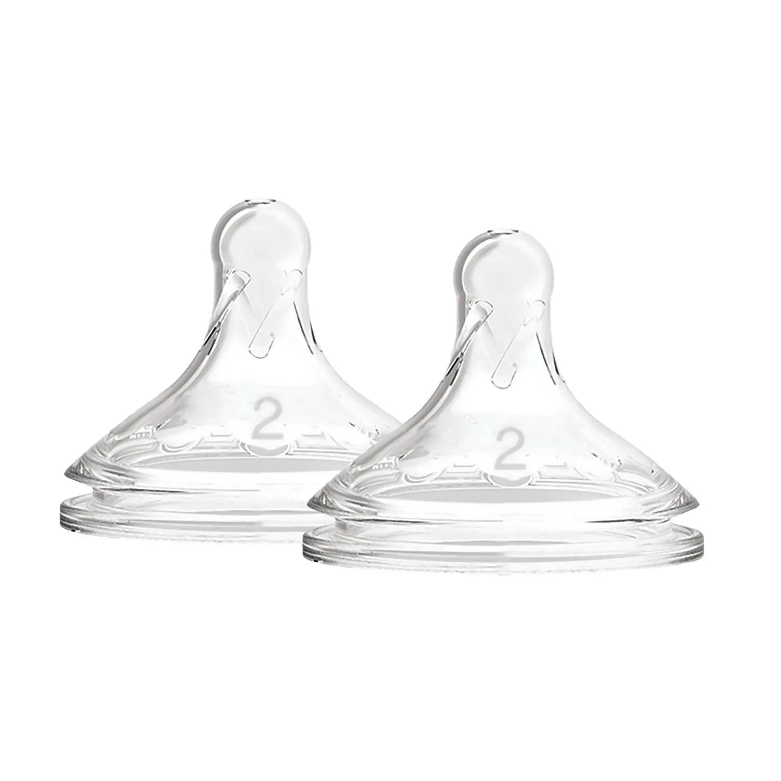 Dr. Brown's Options  Baby Bottle Teats Level 2 Wide Neck 3  months Pack of 2