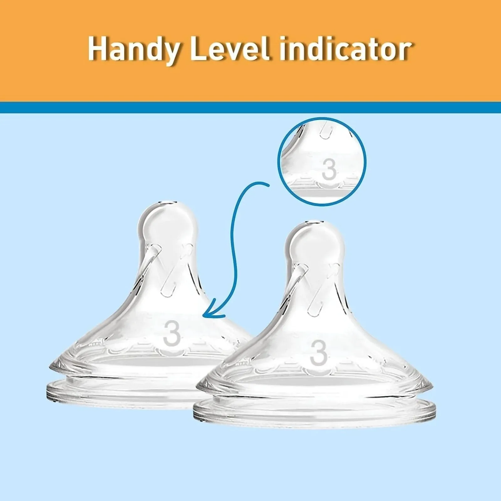 Dr. Brown's Options  Baby Bottle Teats Level 3 Wide Neck 6  months Pack of 2