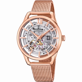 Festina Automatic Stainless Steel Analog Ladies Watch I Model F20628/2 Automatic Movement