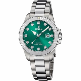 Festina Boyfriend Stainless Steel Analog Ladies Watch I Model F20503/7 Quartz Movement