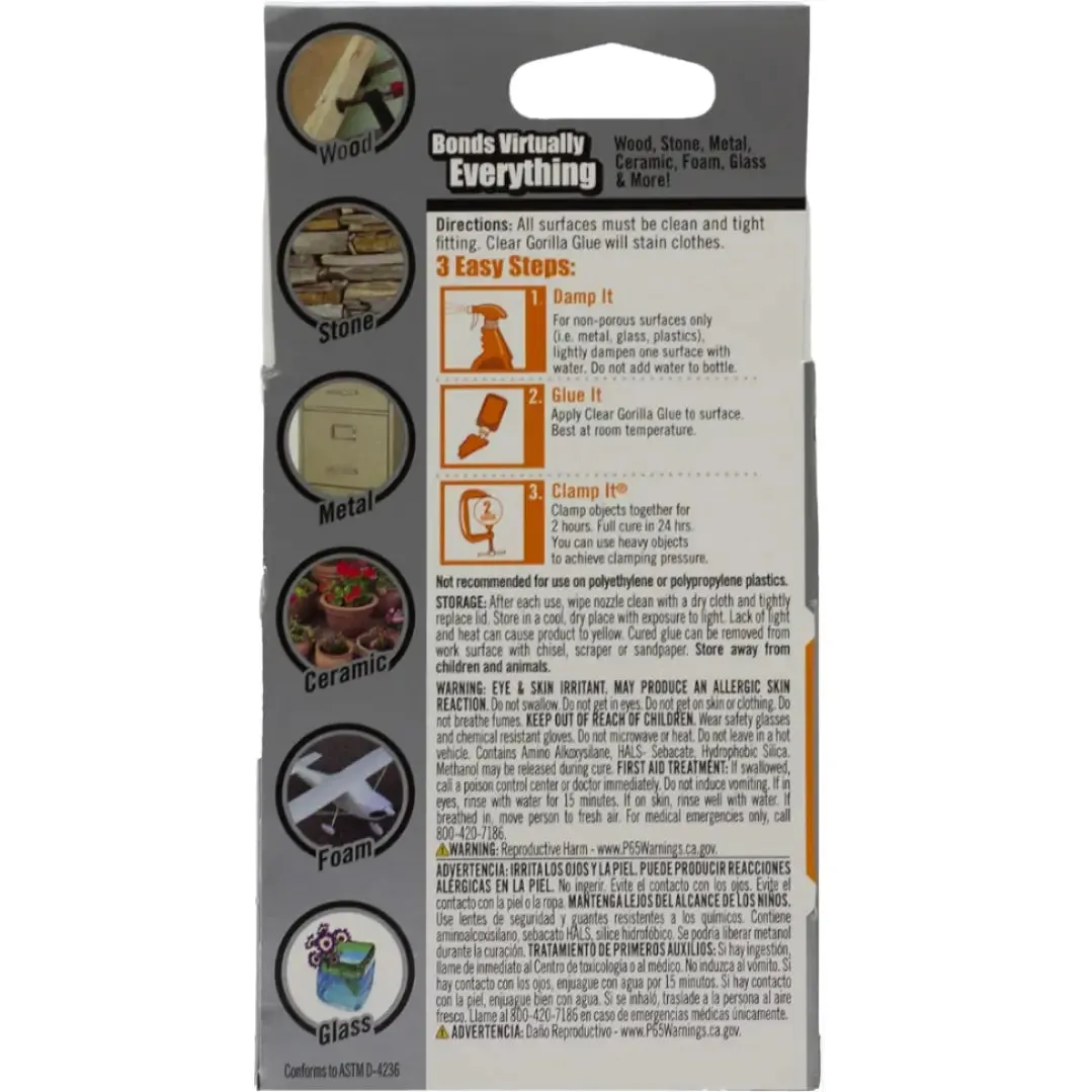 Gorilla 4510103 - Clear Glue 1.75oz