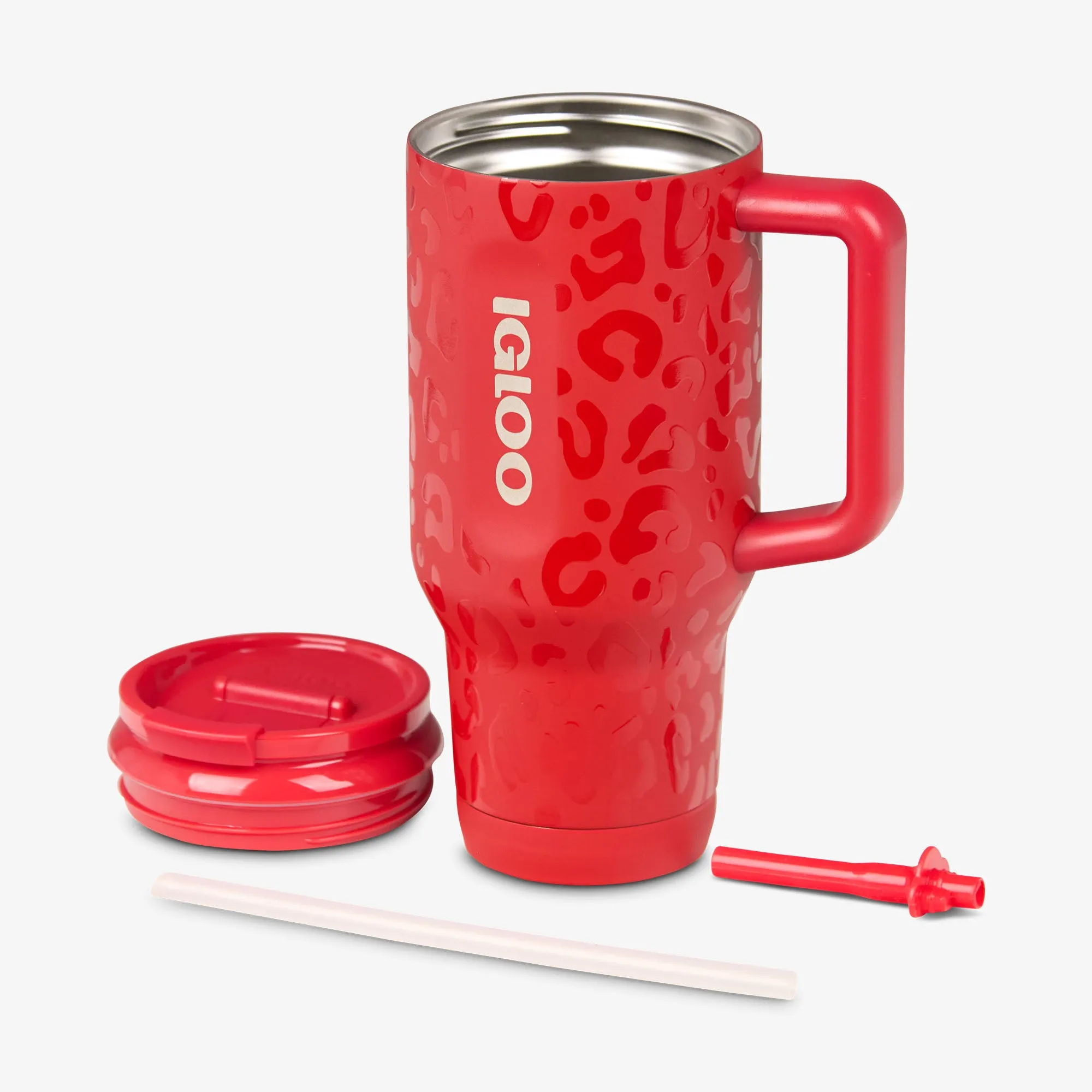 Kansas City Chiefs 32 Oz Leopard Flip 'n' Sip Travel Mug