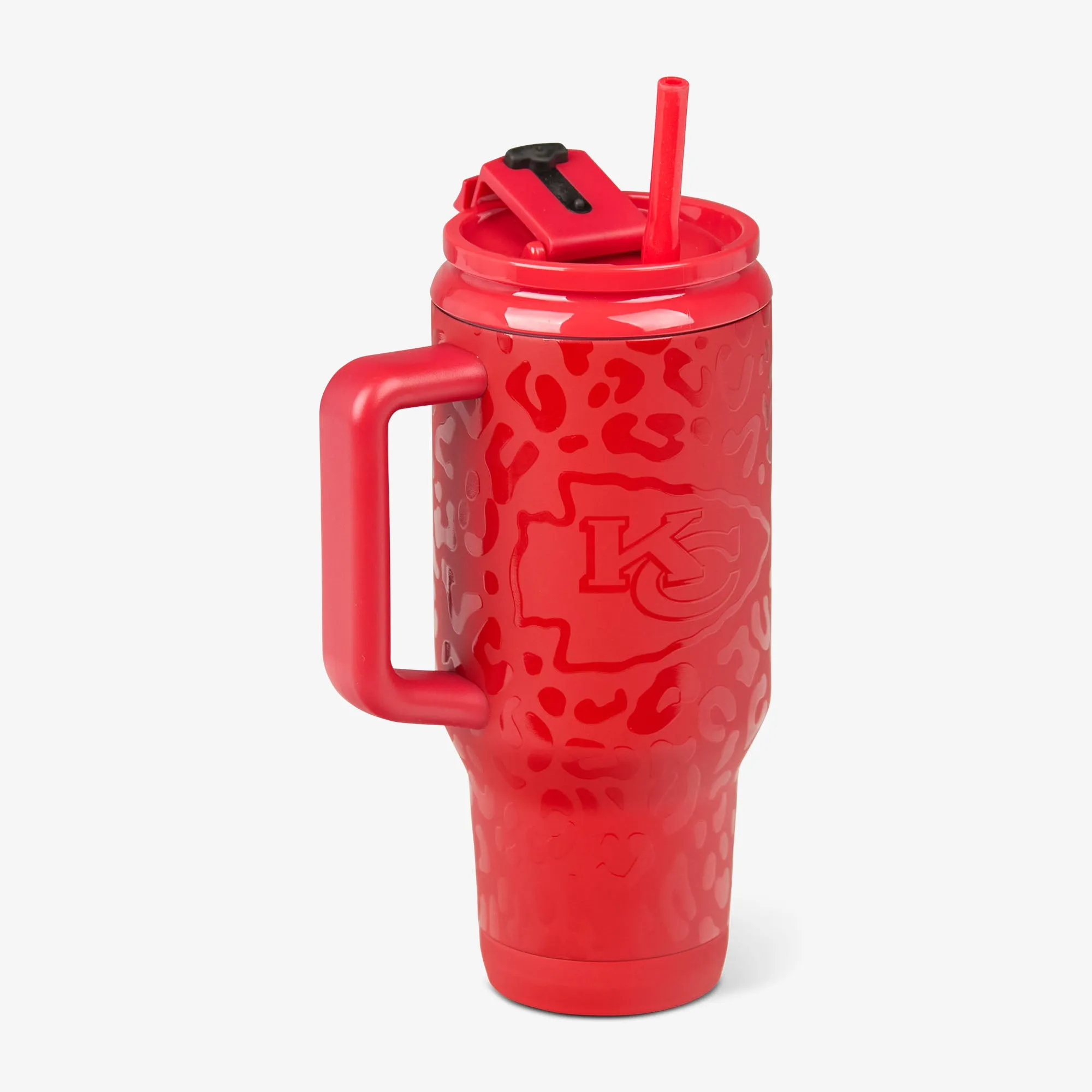 Kansas City Chiefs 32 Oz Leopard Flip 'n' Sip Travel Mug