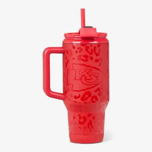 Kansas City Chiefs 32 Oz Leopard Flip 'n' Sip Travel Mug