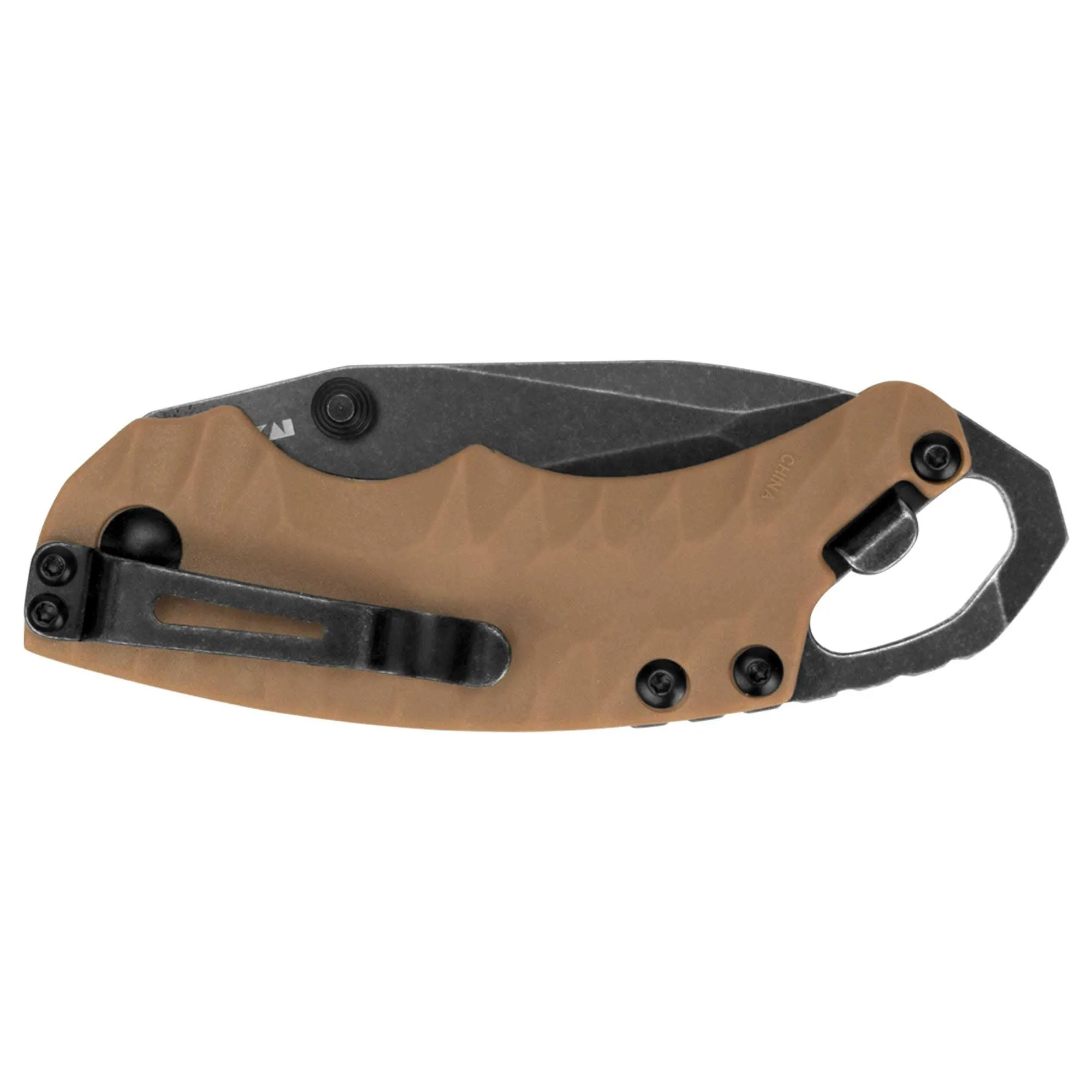 Kershaw Pocket Knife - Shuffle II American Tanto Blade Tan Handle | KW8750TTANBW