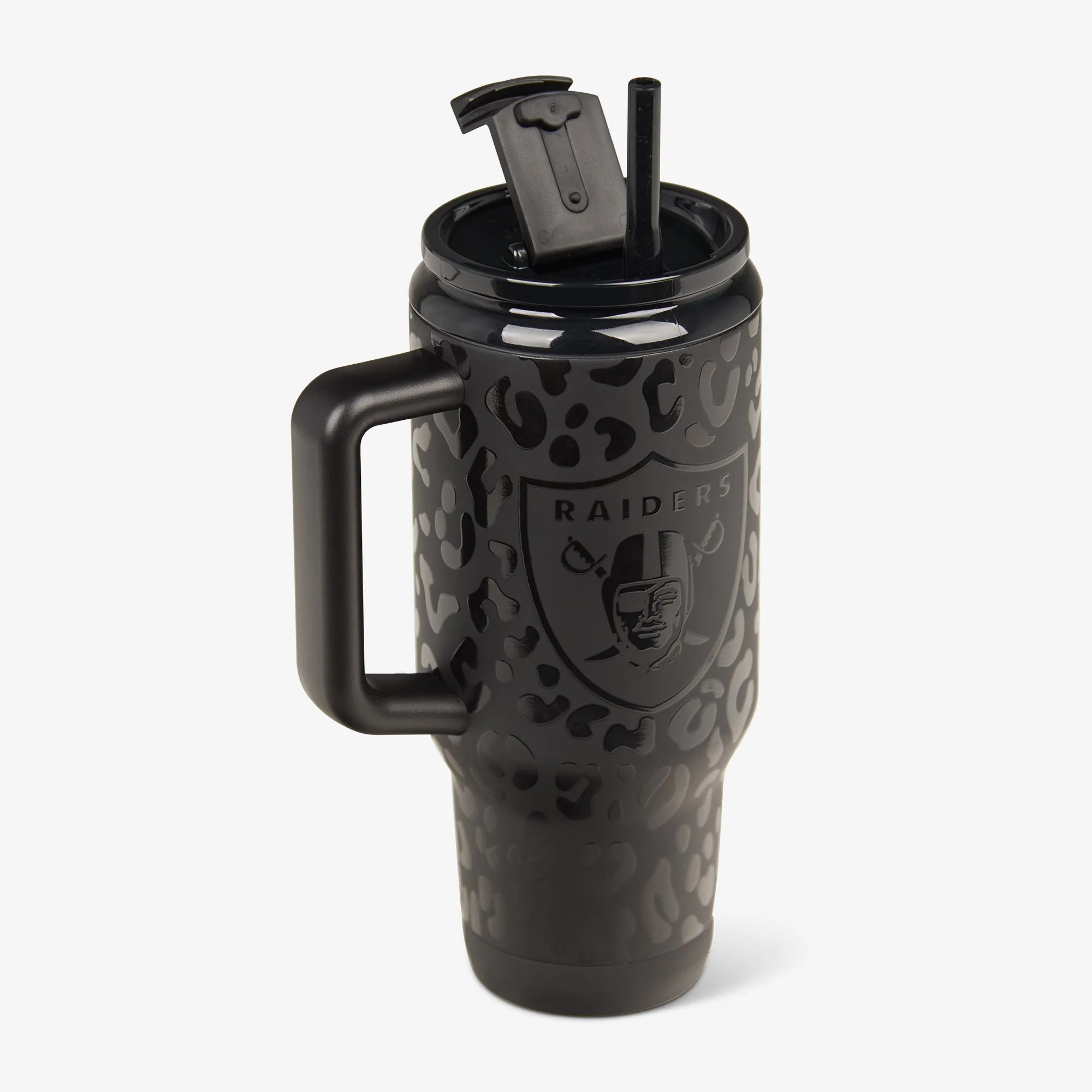 Las Vegas Raiders 32 Oz Leopard Flip ‘n’ Sip Travel Mug