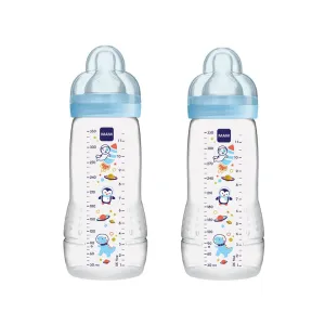 MAM Easy Active Bottle 330ml Pack of 2 - Blue
