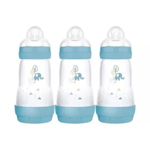 MAM Easy Start Anti-Colic Bottle 260ml Pack of 3 - Blue